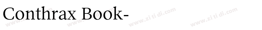 Conthrax Book字体转换